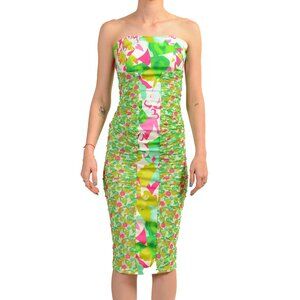 Versace Versus Women's Floral Print Stretch Bodycon Pencil Dress US XS IT 38